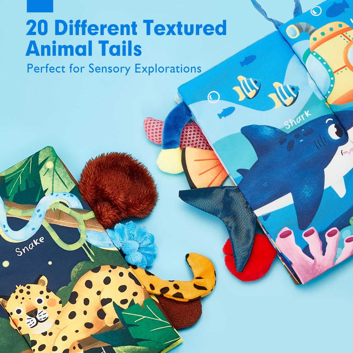 hahaland Baby Books 0-6 Months Infant Tummy Time Toys High Contrast