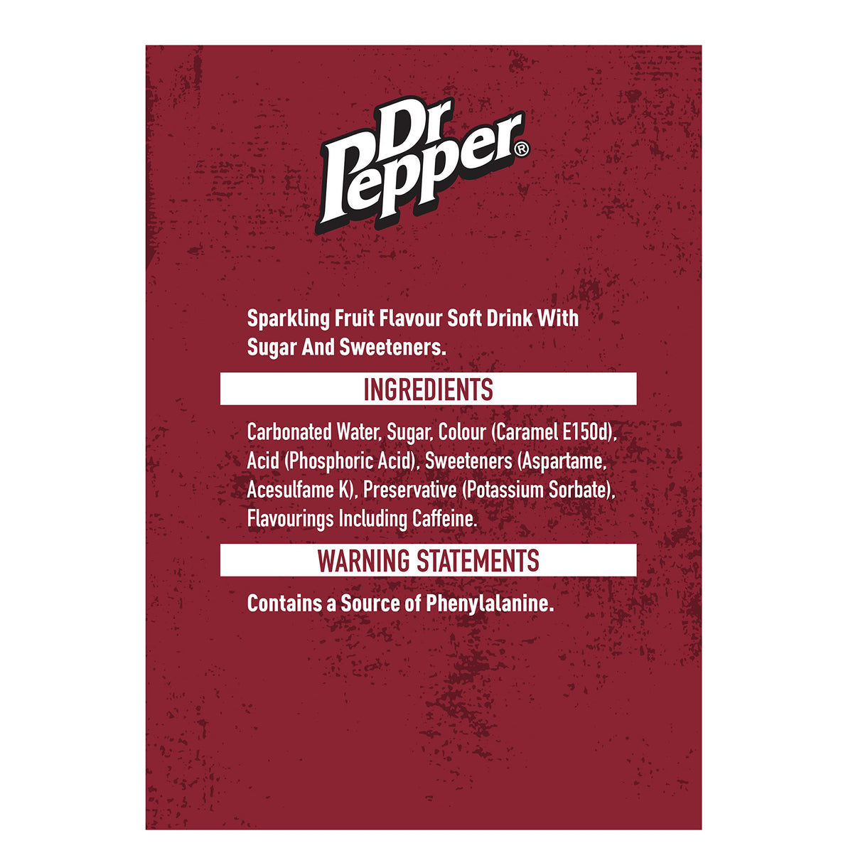 Dr Pepper Zero 8 x 330ml