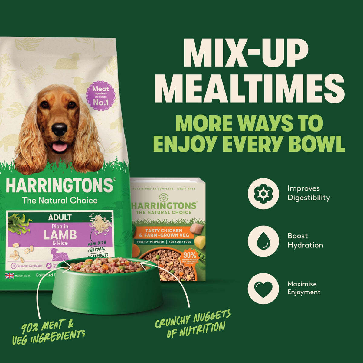 Harringtons Complete Dry Adult Dog Food Lamb & Rice 15kg
