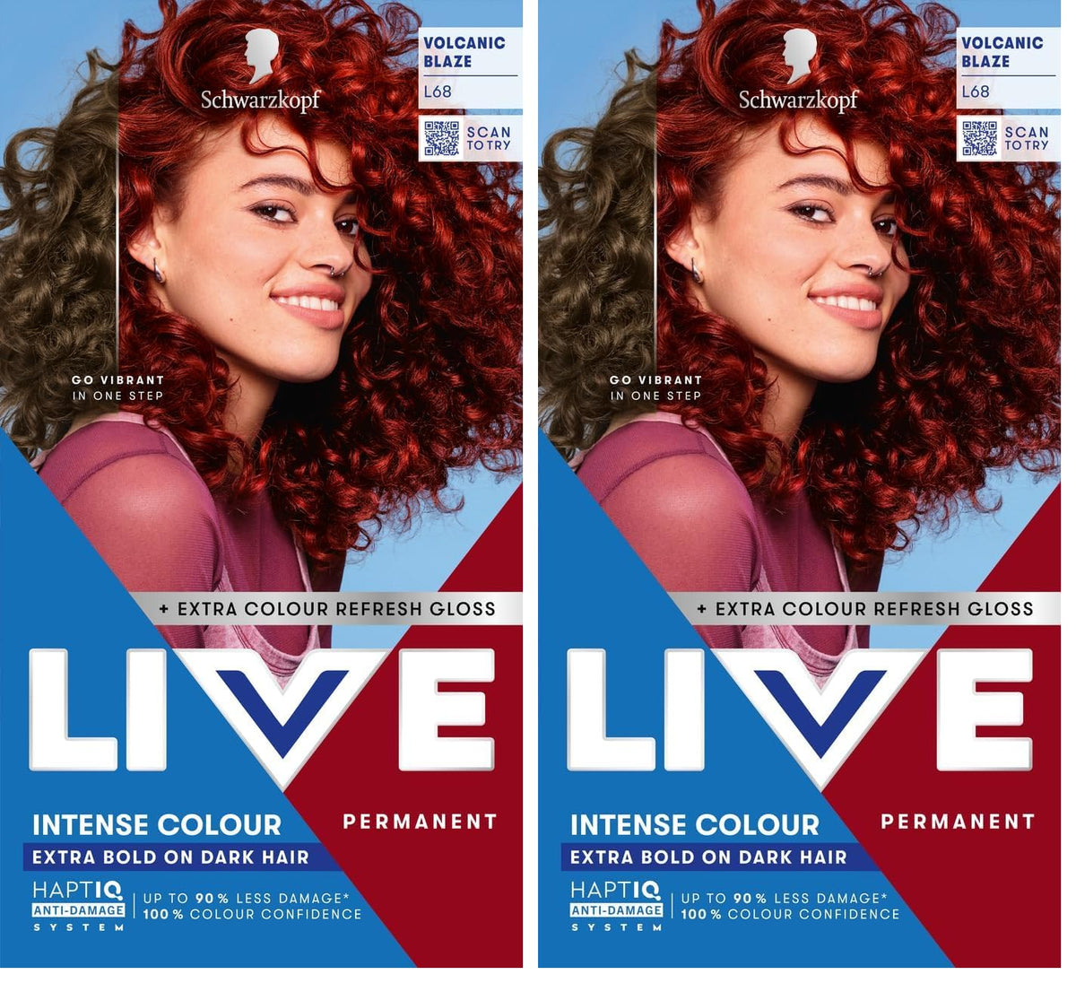 Schwarzkopf LIVE Intense Colour Hair Dye, 099 Deep Black