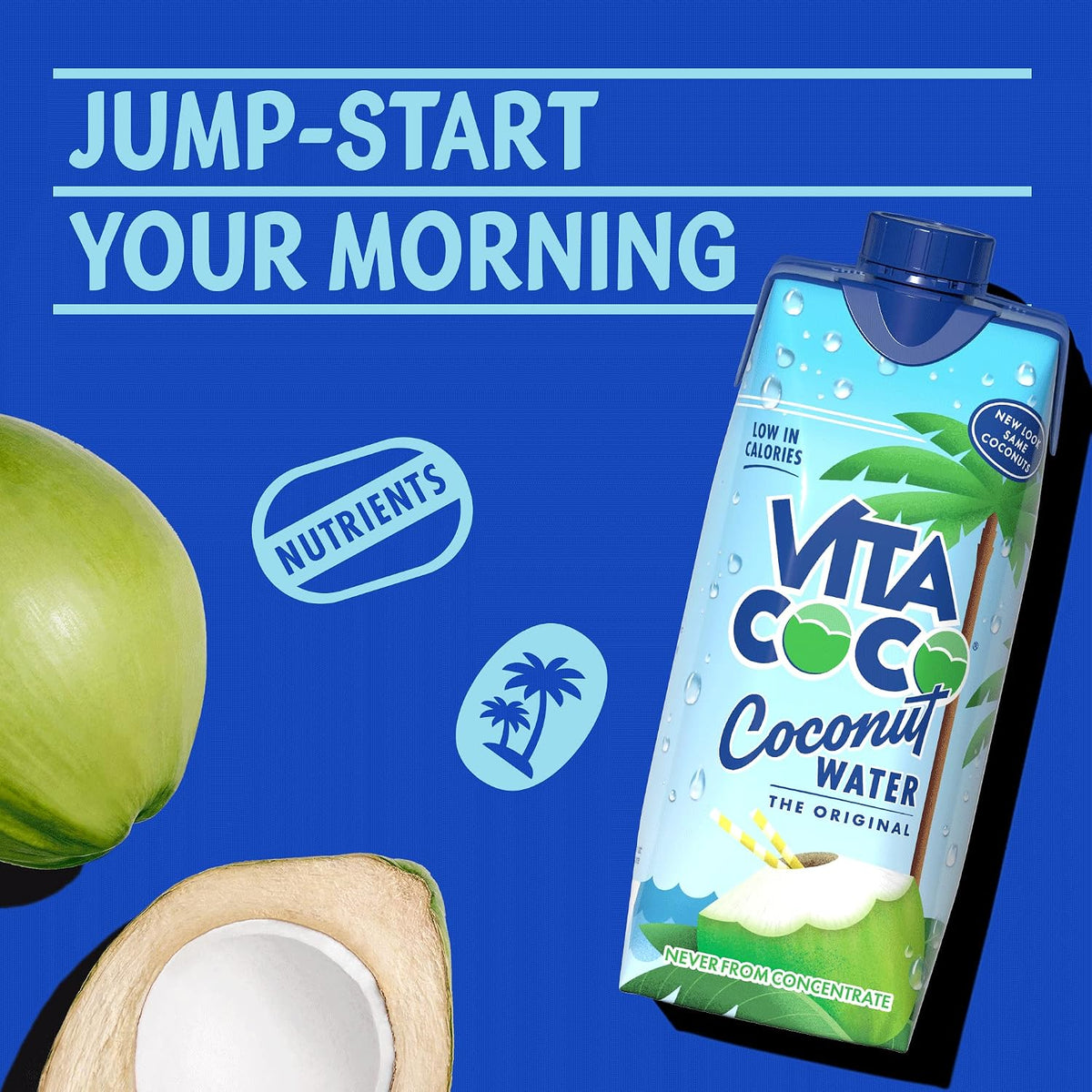 Vita Coco Original Coconut Water Multipack - 12x330ml - Rich in Vitamin C