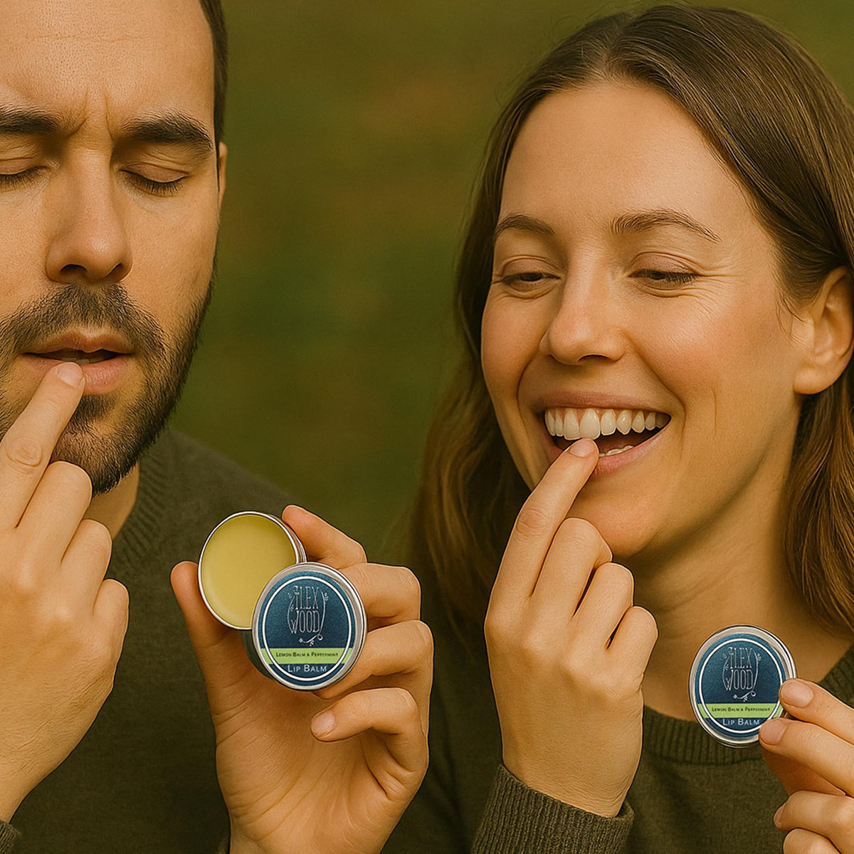 The Ilex Wood Lemon Balm & Peppermint Natural Lip Balm 10ml