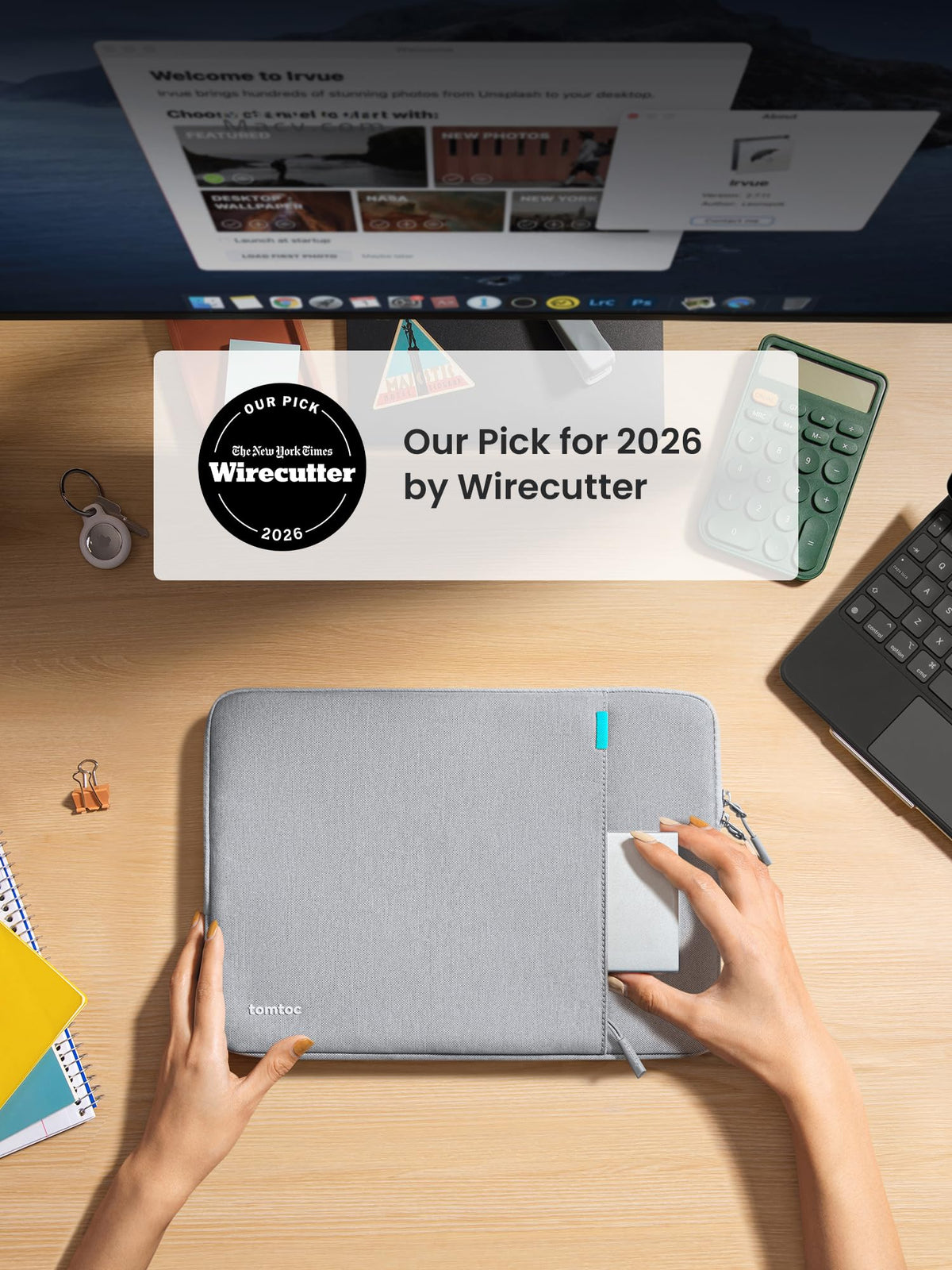 tomtoc 360° Protective Laptop Sleeve for 14-inch MacBook Pro M5 Pro/Max