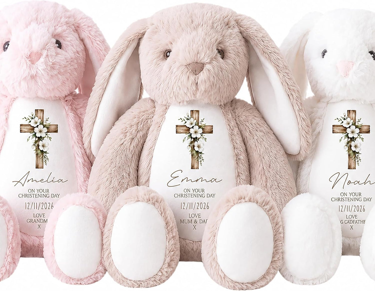 Personalised Christening Gift | Christening Teddy, Christening Gifts, Baptism Teddy | Custom Baptism Gift