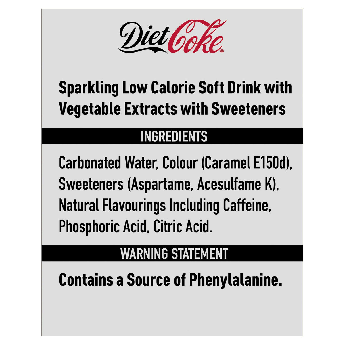 Diet Coke Soft Drink Cans, 24 x 330 mL
