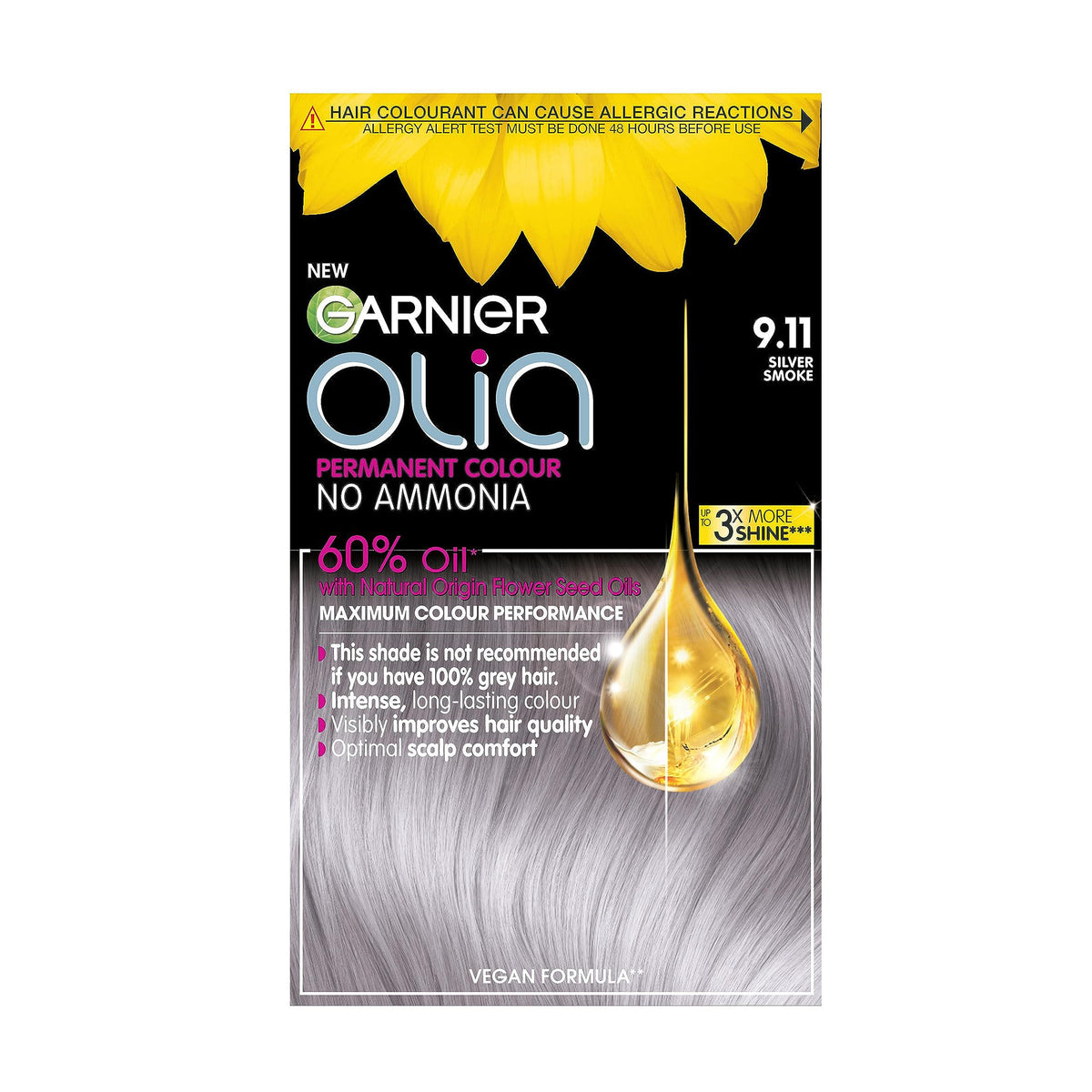 Garnier Olia Luminous Long-Lasting Permanent Hair Colour, 5.0 Brown