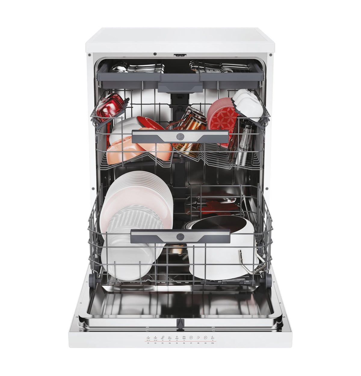Hoover H-DISH 300 Dishwasher, 13 Place Settings, Black, C Class