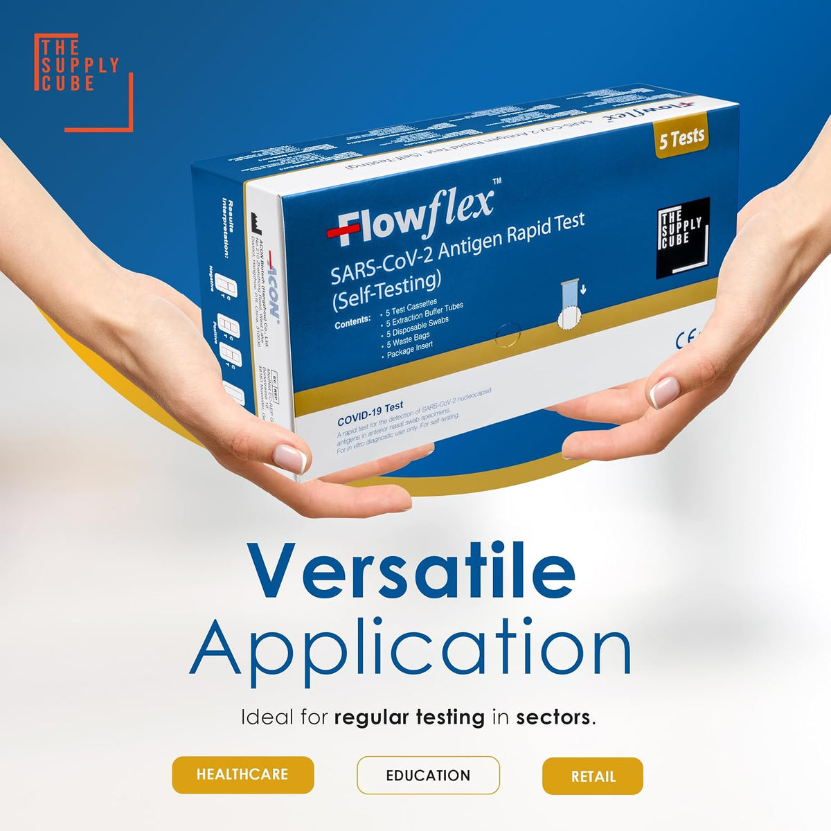 10 Pack Flowflex COVID-19 Rapid Test Kit - Easy to Use Self Testing Antigen Covid Test Kit - One Step Test for Sars-CoV-2 - Quick at Home Testing - Covid Lateral Flow (Not for Travel)