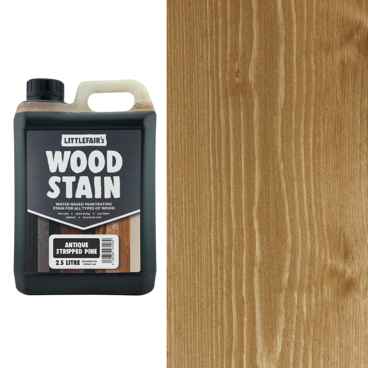 Littlefair's Wood Stain Water-Based - (Very Red Mahogany) – Non-Toxic, Eco-Friendly & Quick Drying - Easy-to-Apply, Concentrated Formula for All Wood Types – 15ml Tester Pot