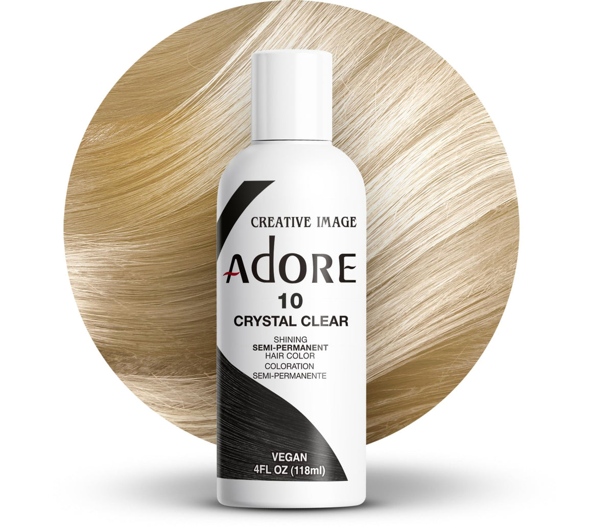 Adore Shining Semi Permanent Hair Colour 121 Jet Black – Vibrant Black Hair Dye, Vegan & Cruelty-Free, Ammonia, Peroxide & Alcohol Free