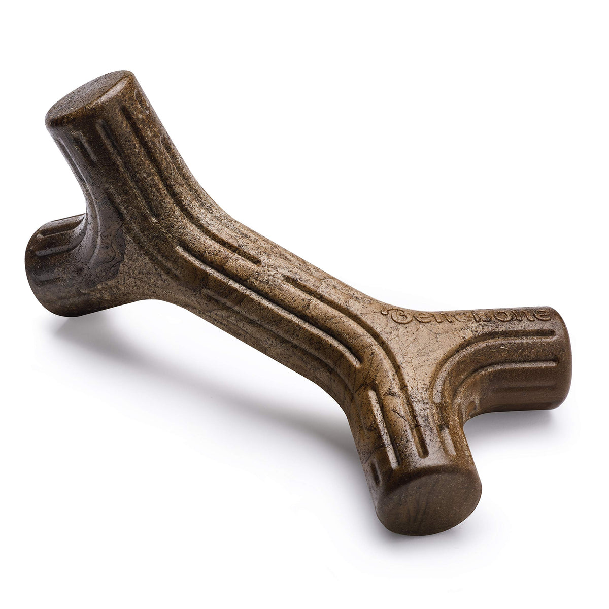 Benebone Wishbone Dog Chew Toy for Aggressive Chewers, Real Bacon, Medium
