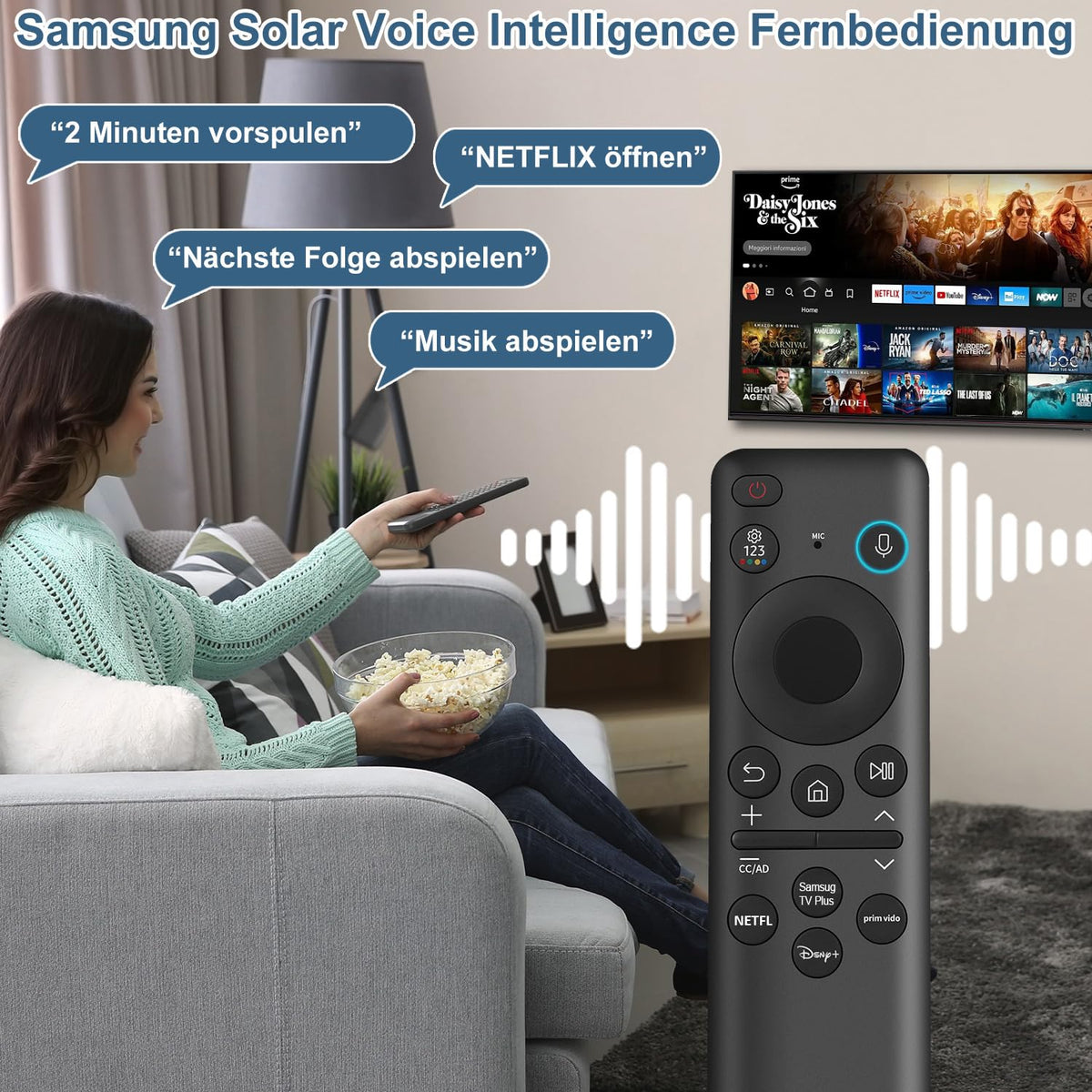 for-LG-Magic-Remote, Gvirtue Solar Voice Remote Control for-LG-Smart TV