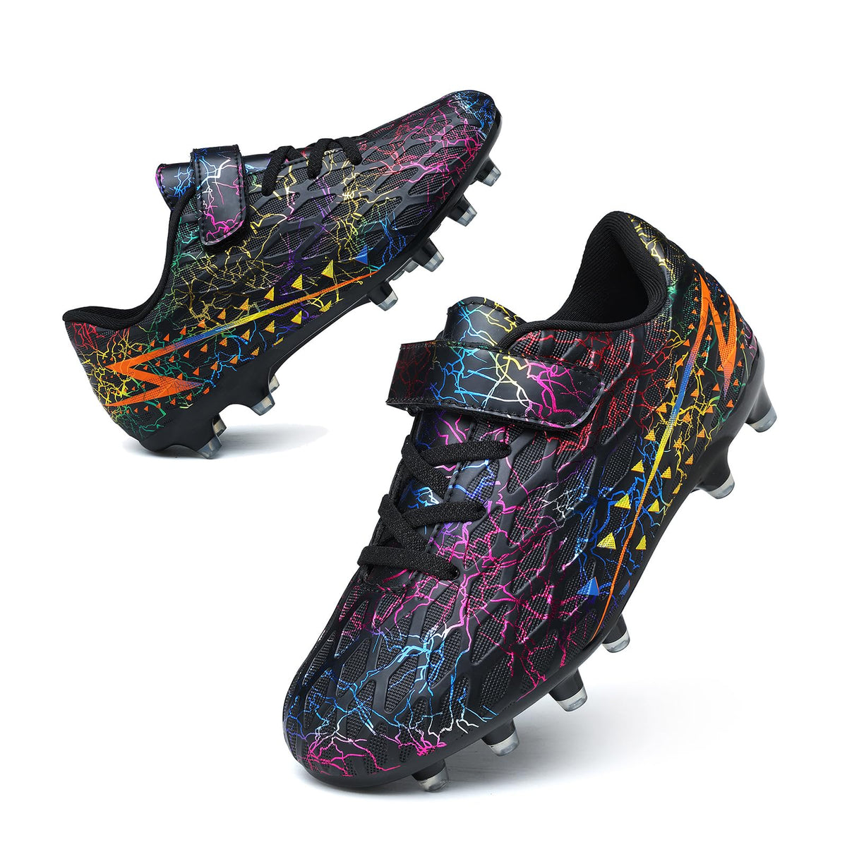 Boys Football Boots Shoes Kids Girls FG/AG Soccer Athletics Sport Shoes Training Shoes Running Shoes Teenager Indoor Outdoor Football Shoes Sneakers for Unisex