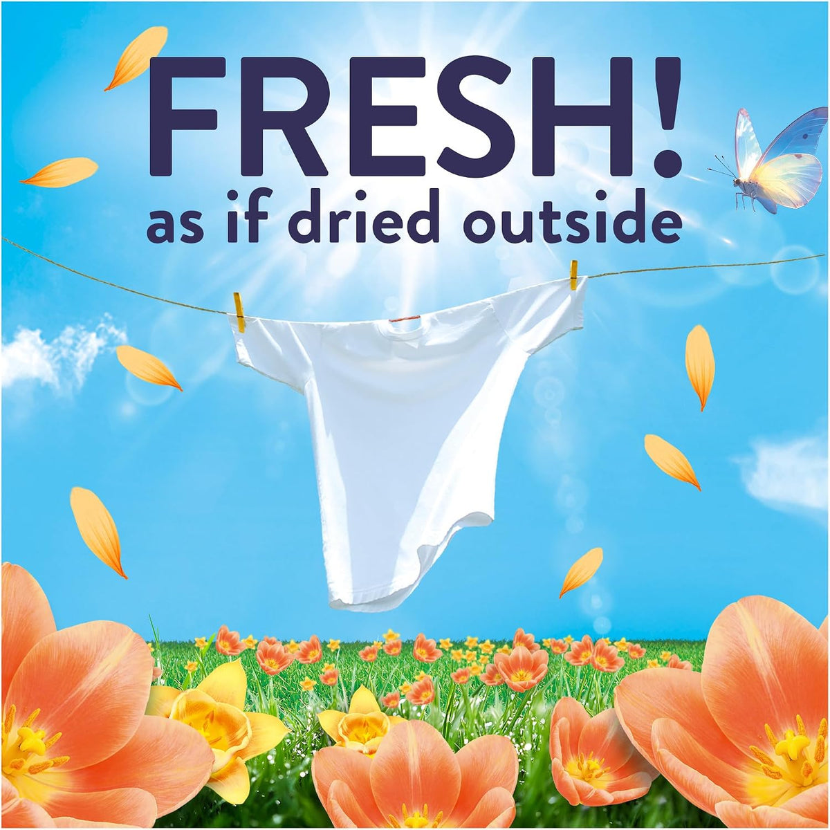 Lenor Outdoorable Fabric Conditioner 105 Washes, 1.47L, First Day of Spring