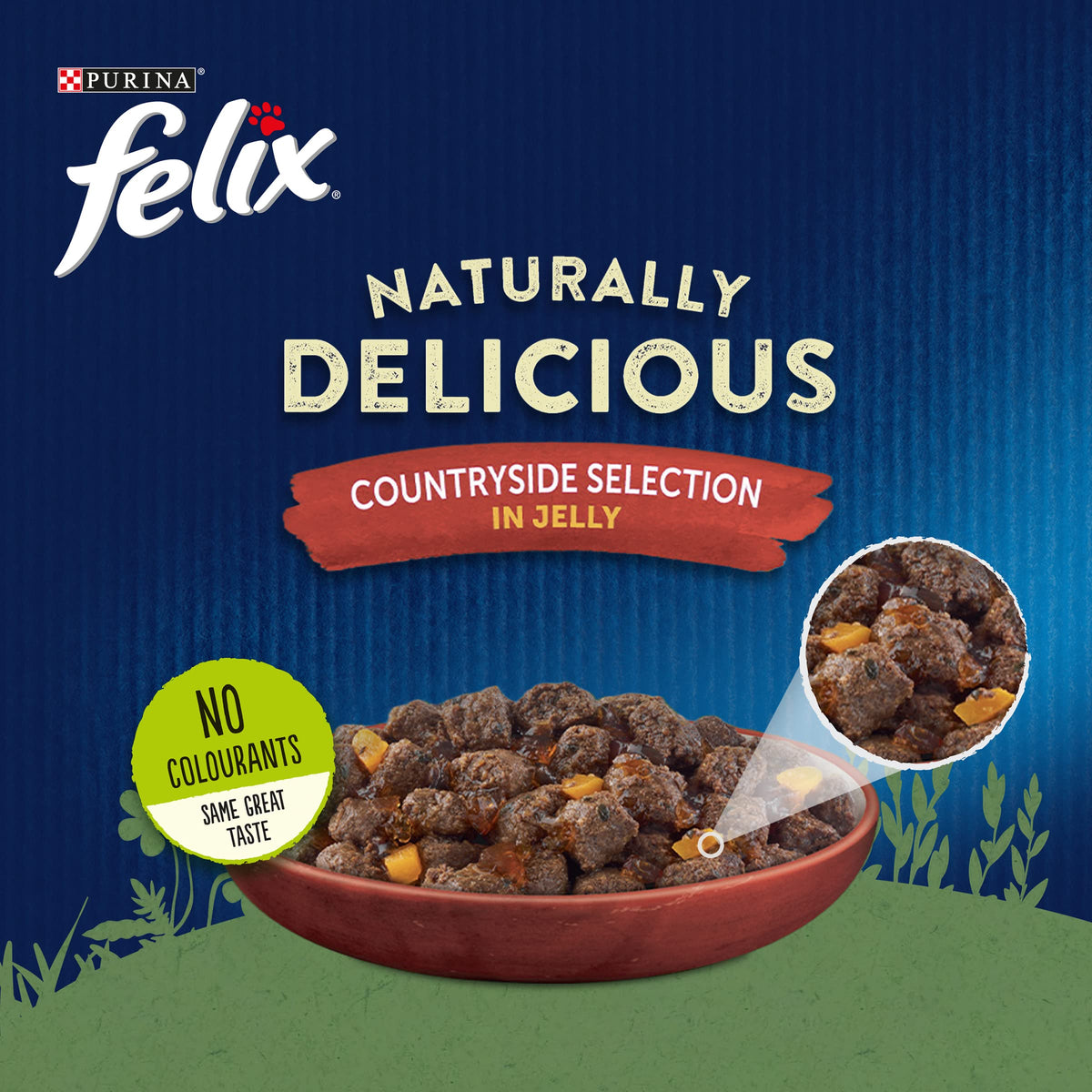 FELIX Tasty Shreds Adult Wet Cat Food Mixed Selection in Gravy Chicken, Beef, Tuna, Salmon 40 x 80g Pouches