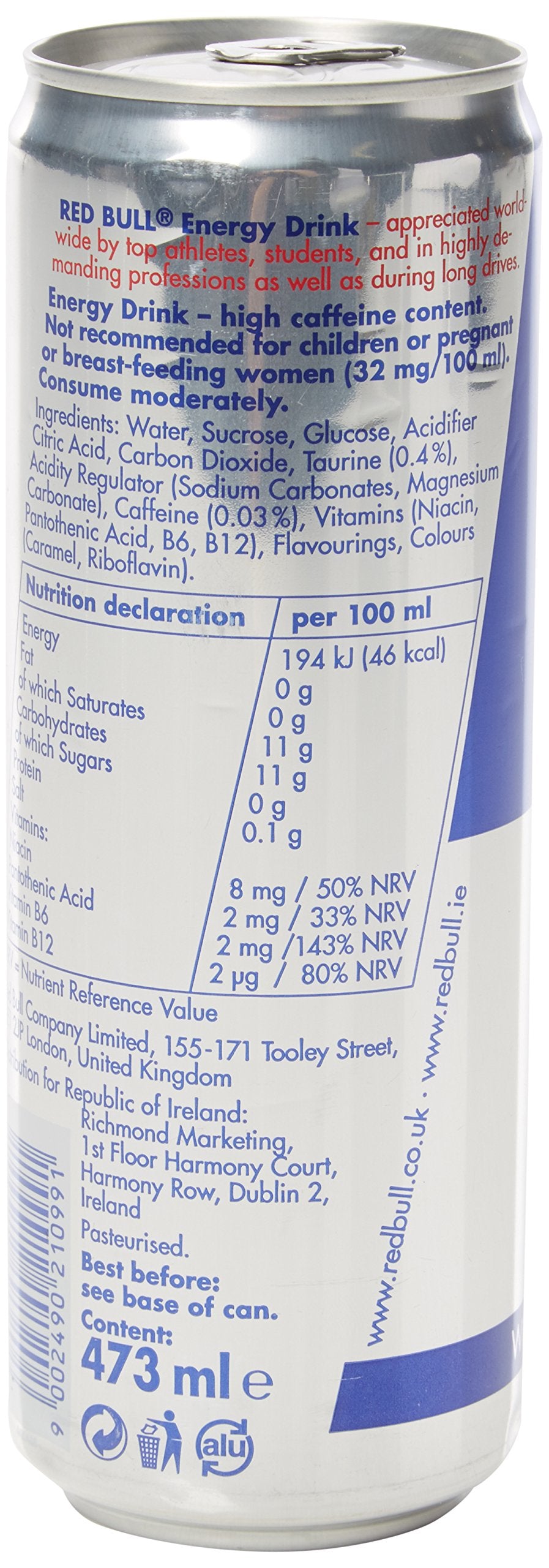 Red Bull Energy Drink Summer Edition Curuba-Elderflower, 250ml x 12