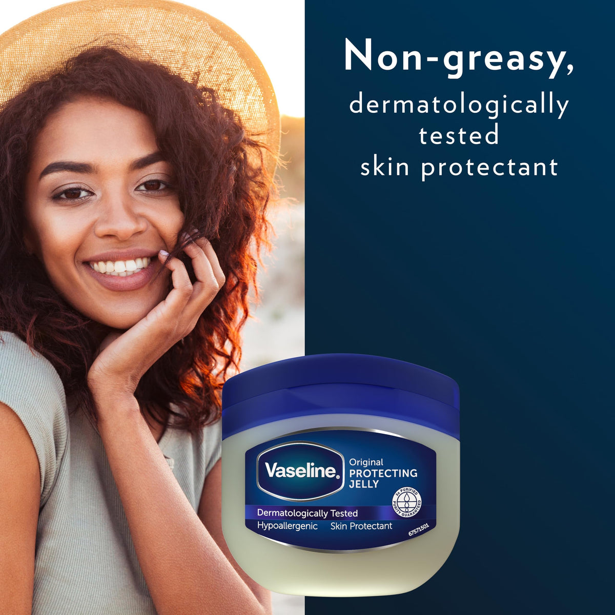 Vaseline Original Pure Petroleum Jelly, 50ml, 100746803 (Pack of 2)