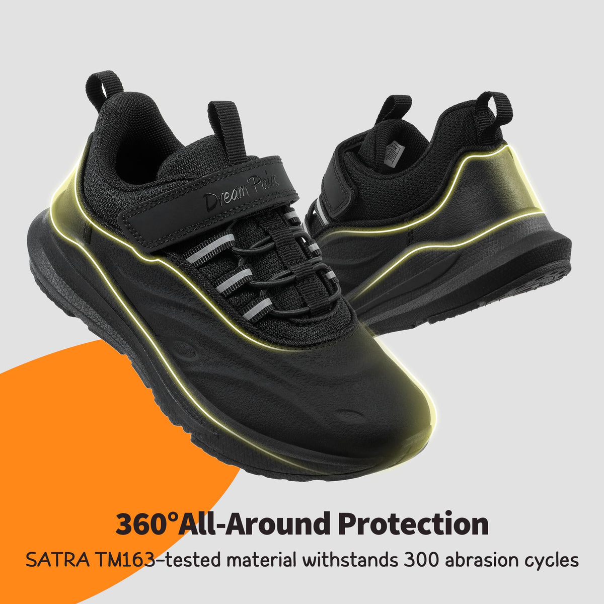 DREAM PAIRS Waterproof Boys Fashion Trainers