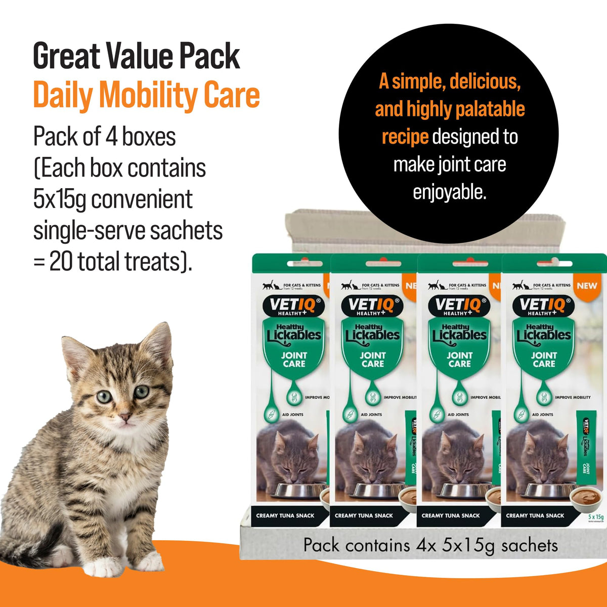 VETIQ Healthy Bites Cat Variety Treats for Cats & Kittens (84 Servings)