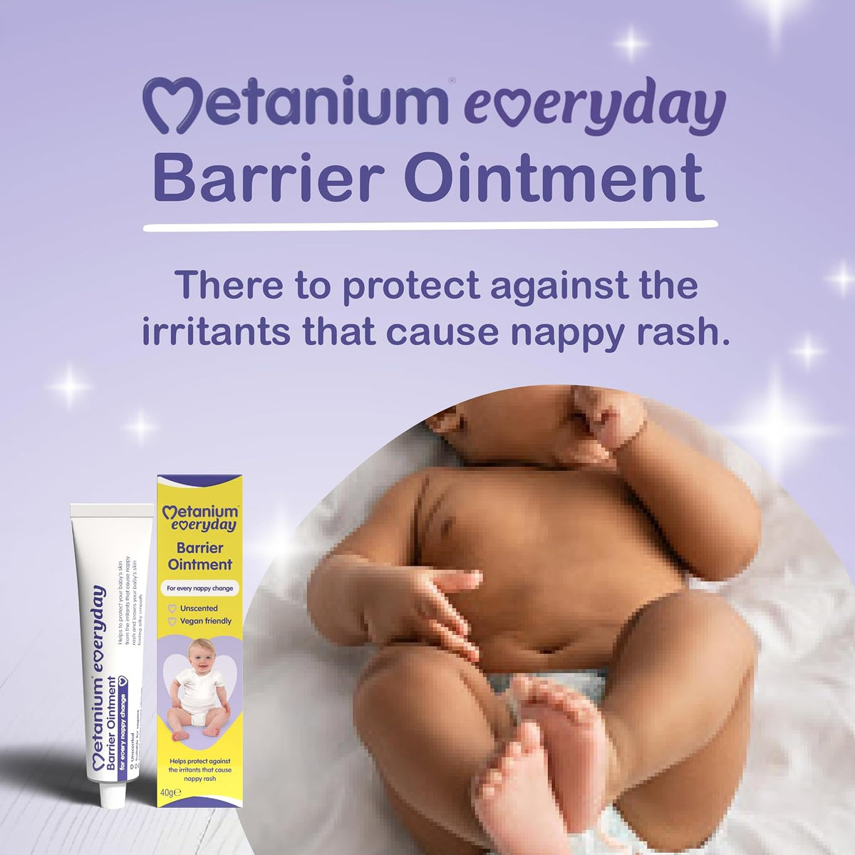Metanium Everyday Barrier Ointment, Nappy Rash Protection, 40g Tube