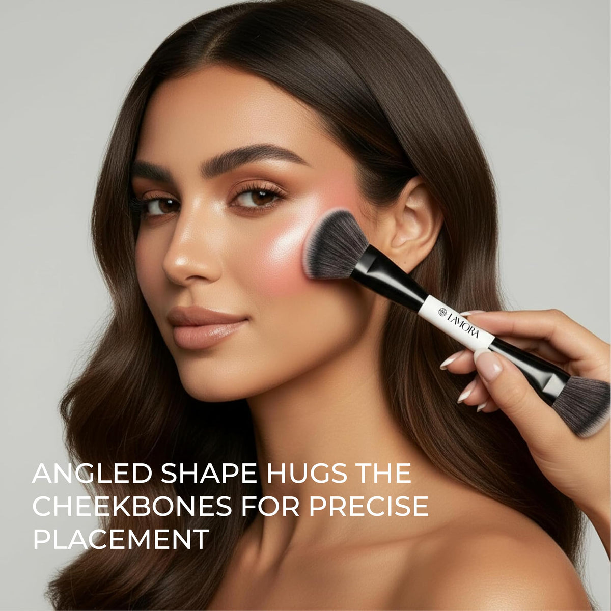 Make Up Brush Foundation Kabuki Flat Top, Perfect For Blending Liquid Cream