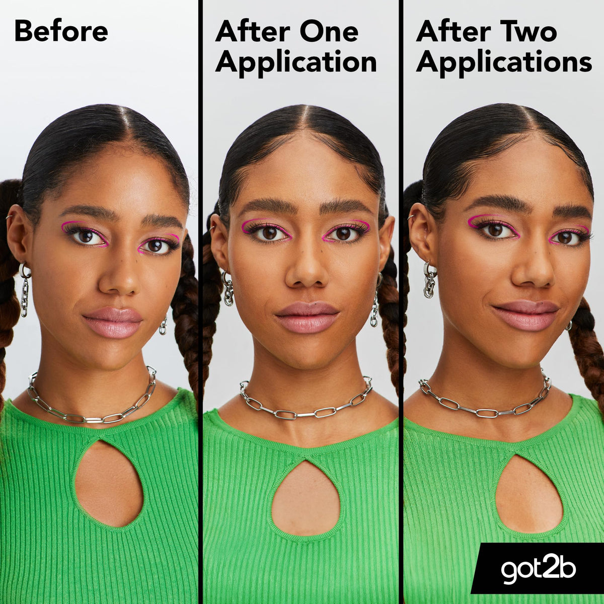 got2b Glued 4 Brows and Edges, Screaming Hold Brow Gel, Clear, 16ml