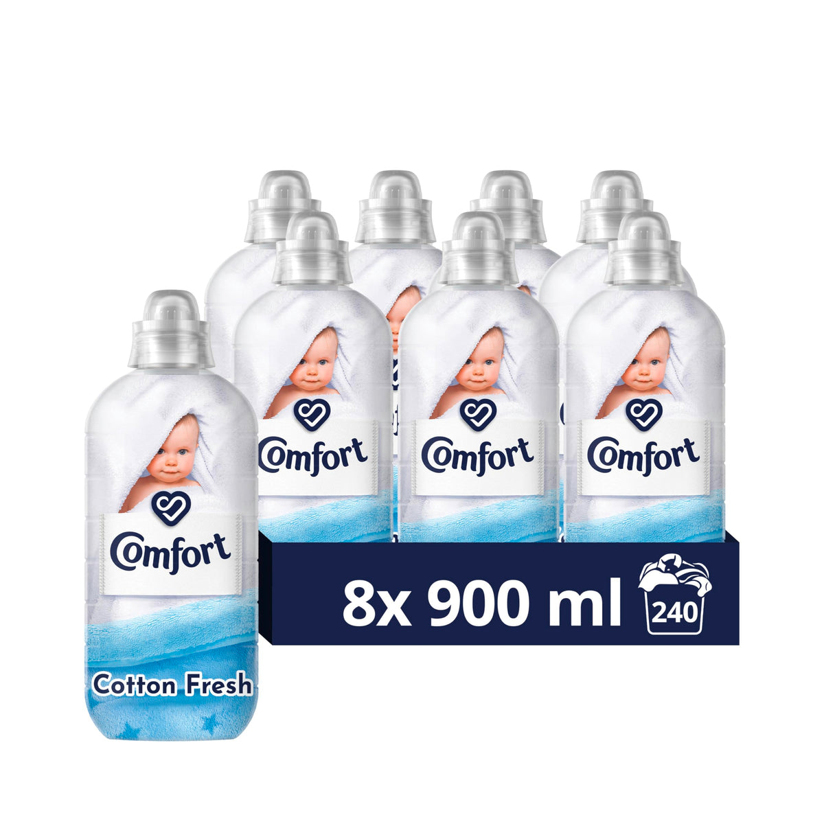 Comfort Pure Dreams Cashmere Soft Fabric Conditioner Dermatologist-Recommended Gentle Next to Sensitive Skin 48 washes(1.44 L) - Case pack of 6