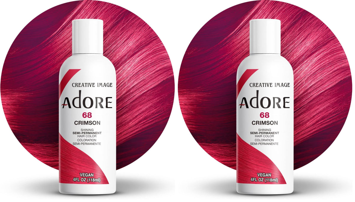 Adore Shining Semi Permanent Hair Colour 121 Jet Black – Vibrant Black Hair Dye, Vegan & Cruelty-Free, Ammonia, Peroxide & Alcohol Free