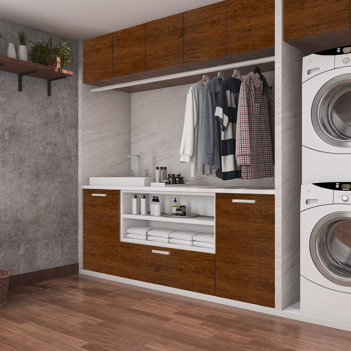 Abyssaly White Wood Effect Sticky Back Plastic for Furniture & Walls