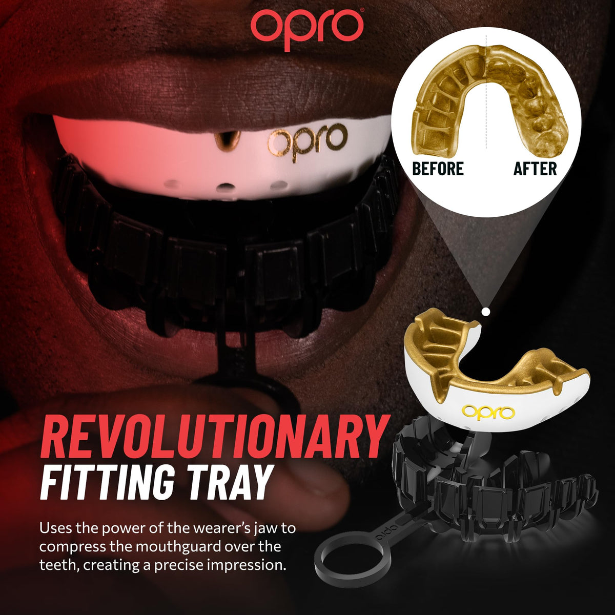 OPRO Gold Level Sports Mouthguard, Premium Fit Adult & Kids