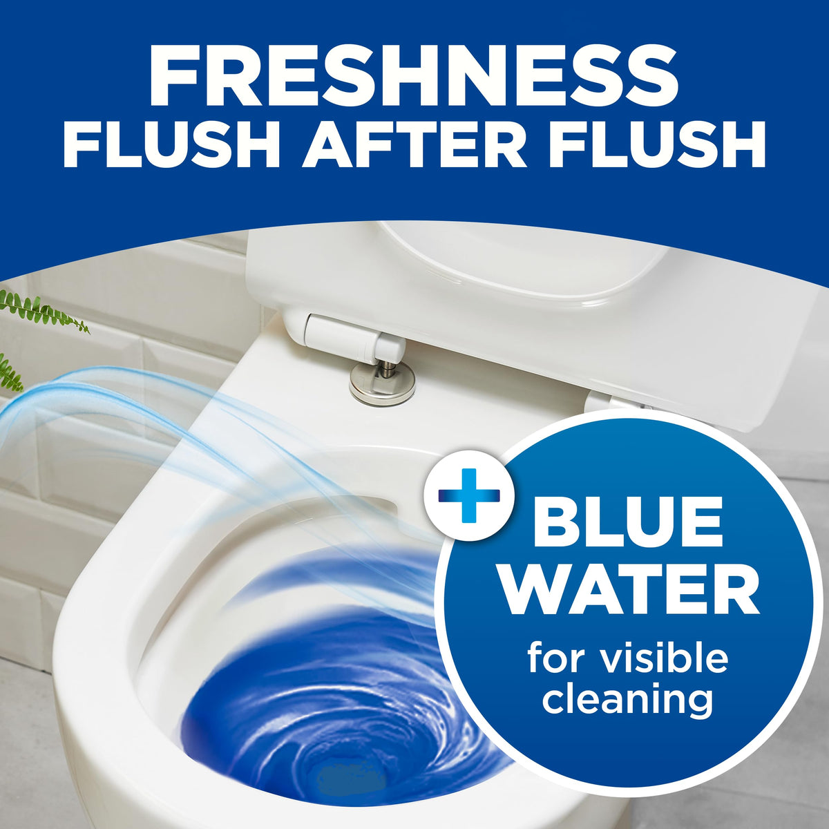 Bloo New 3in1 Toilet Blocks, Pack of 2, Toilet Limescale Remover Cistern Block, Toilet Cleaner Block with Cleaning and Foaming Action, Toilet Fresheners - Limescale Prevention