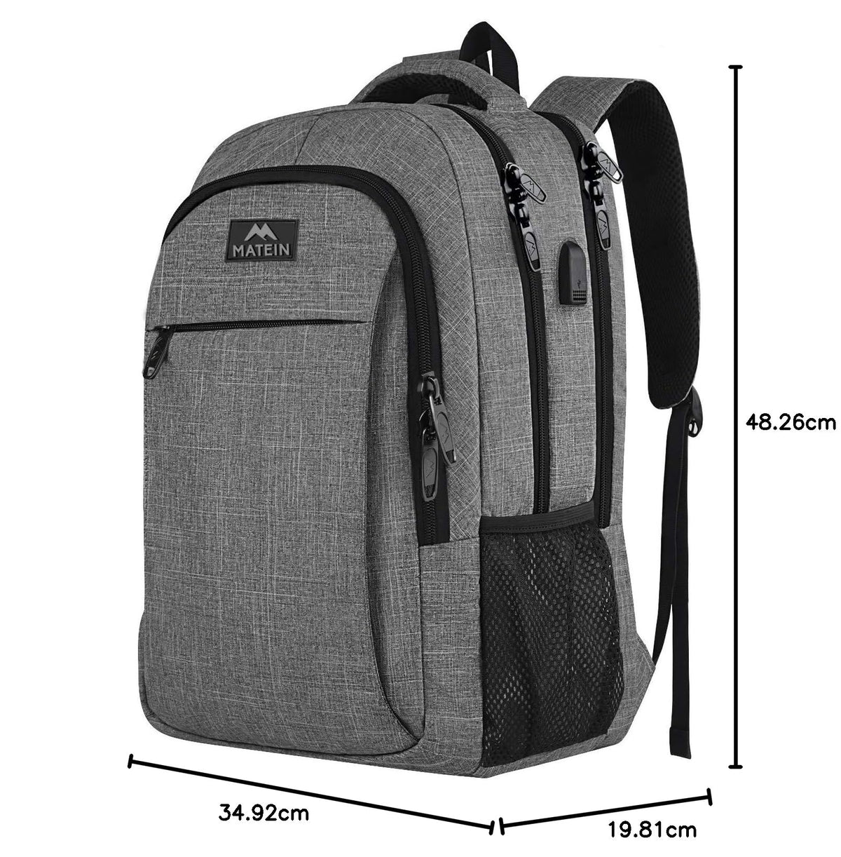 MATEIN Travel Laptop Backpack, Work Bag Laptop Bag, Rucksack for Men Work
