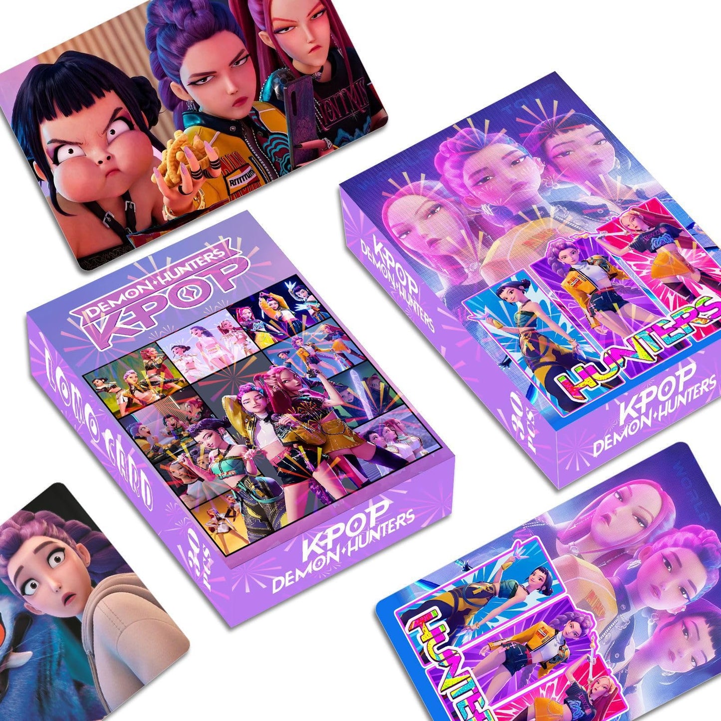 Sanmatic K-Pop Demon LOMO Cards Classic Card Set for Kids Playing for Party Favors and Gift