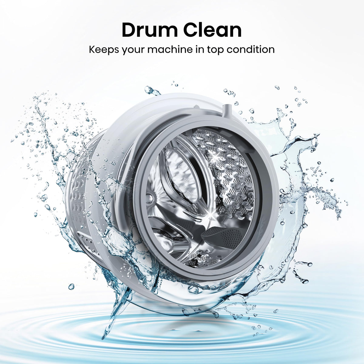 Hisense WF1G7021BW Freestanding 7 KG-Front Load Durable Inverter Washing Machine, Steam Wash-Quick Wash-15 Washing Programs-1200 RPM-White-Energy Rating B