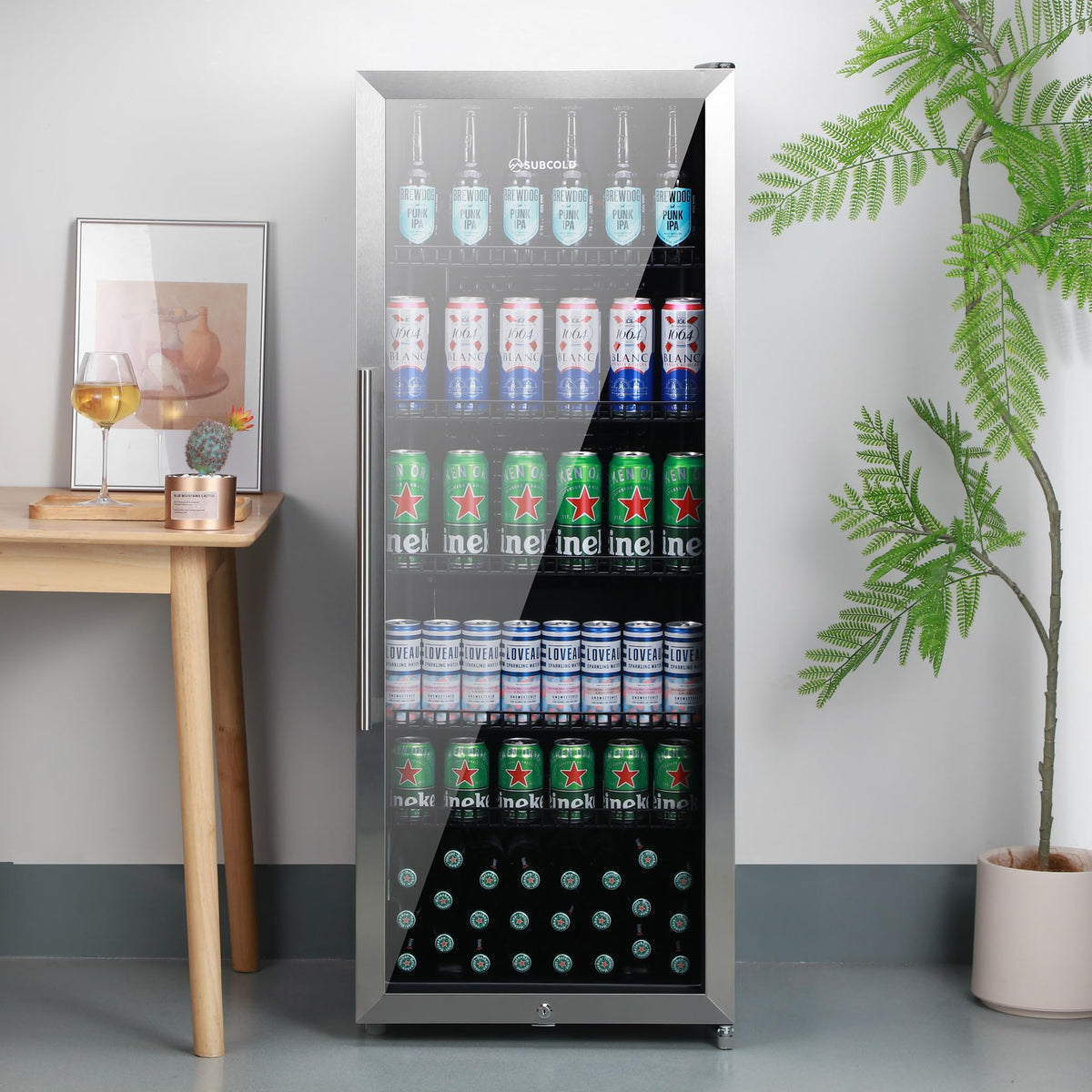 Subcold Maxi250 Tall Drinks Fridge | 4-18°C | Glass Door | Auto Defrost