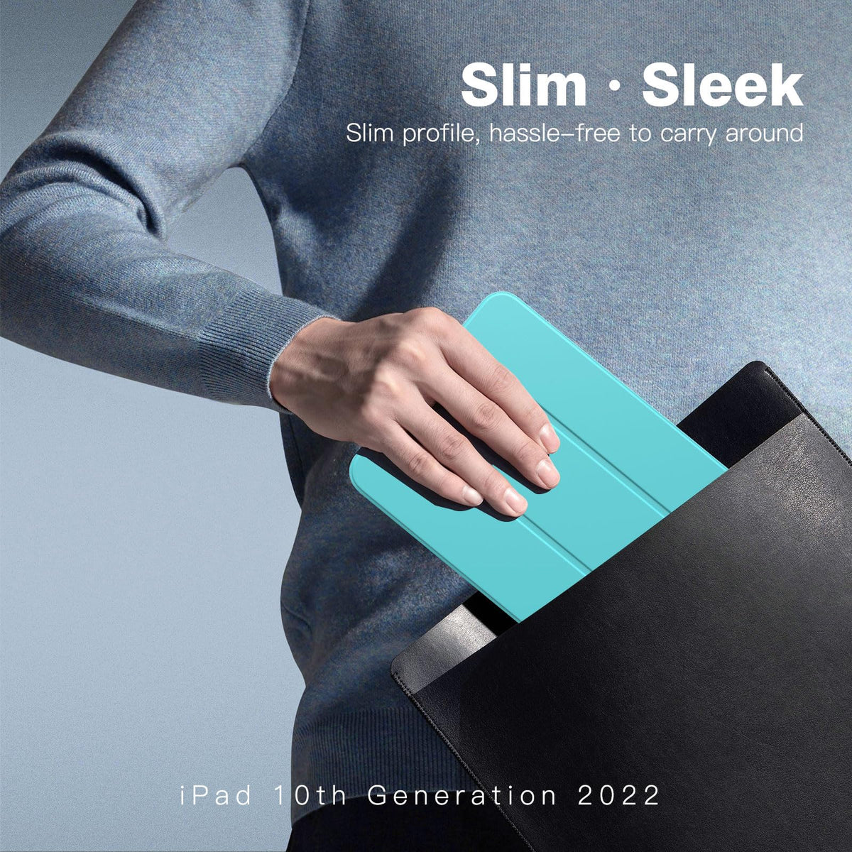 TiMOVO Case for iPad A16 11th Gen 11"/10th Gen 10.9", Abyss Blue