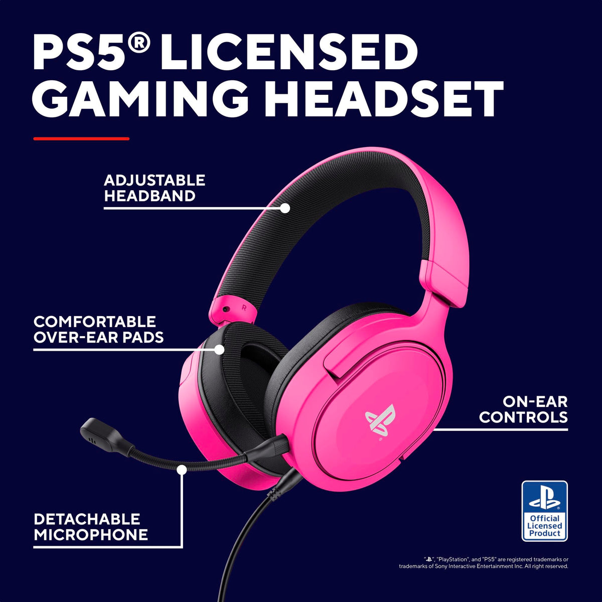 GXTrust Forta Gaming Headset Officially Licensed for PlayStation 5, White