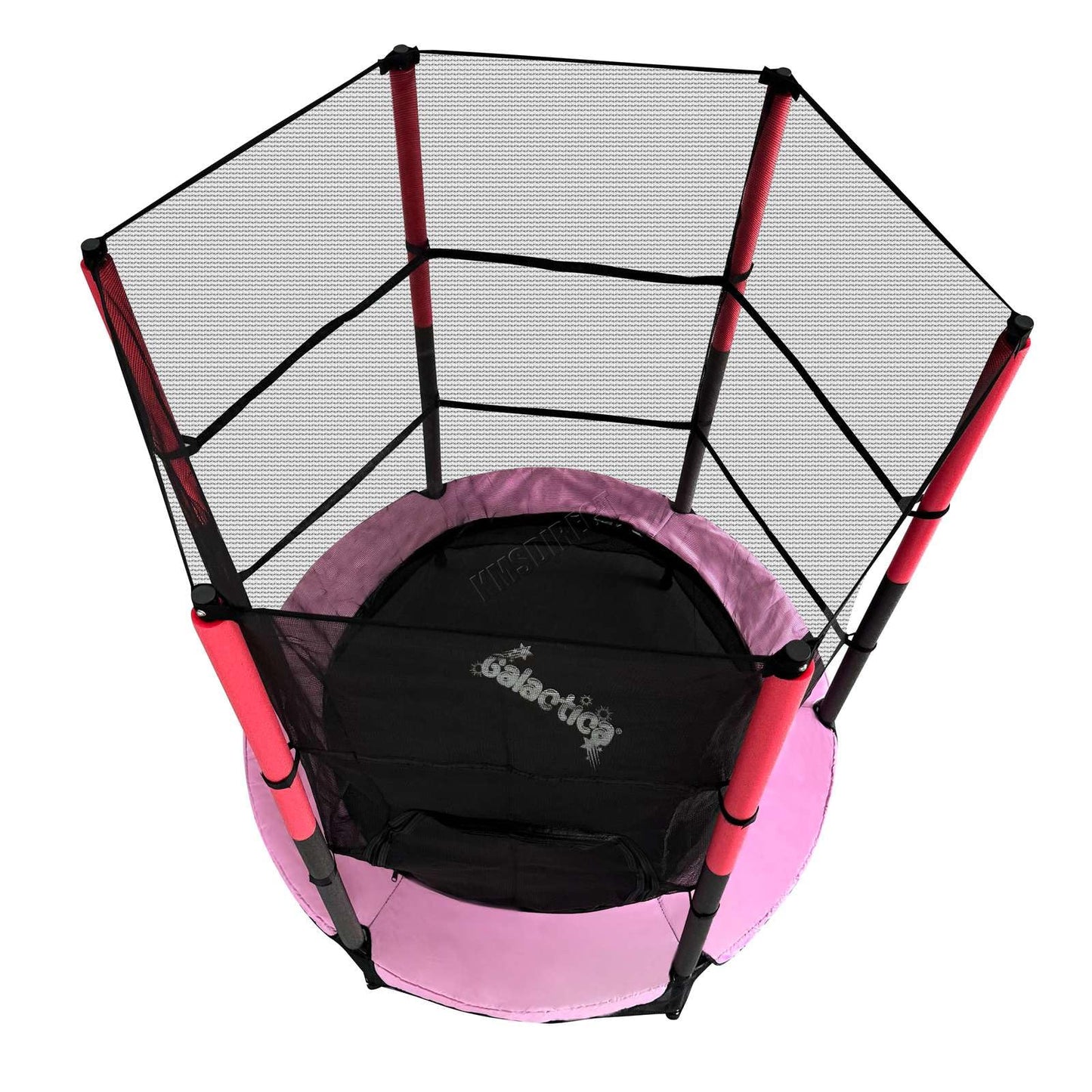 GALACTICA 55" Kids Mini Trampoline with Safety Enclosure Net — Max 25 kg | 4 Colours
