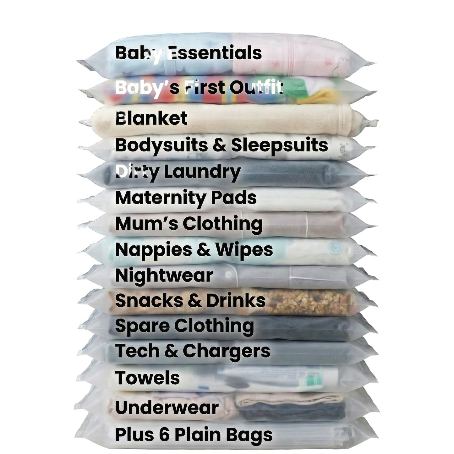 Pregnancy Bag For Hospital - Complete Labour And Delivery Set With Hospital Bag, 21 Organiser Pouches, Planner Book & Nursing Shawl - Premium Expectant Mum Hamper & Baby Shower Set, Grey