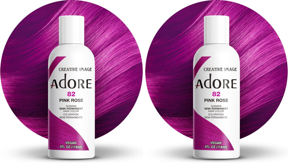 Adore Shining Semi Permanent Hair Colour 121 Jet Black – Vibrant Black Hair Dye, Vegan & Cruelty-Free, Ammonia, Peroxide & Alcohol Free