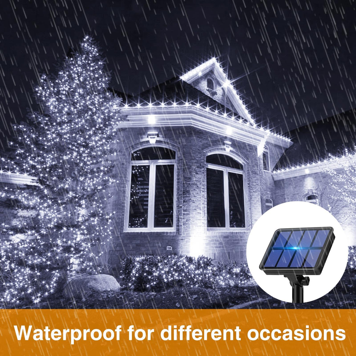 litogo 120 LED Solar String Lights Outdoor, 12M/40Ft 8 Modes Solars Garden Lights Waterproof Copper Wire Decorative Solar Fairy Lights for Patio, Gate, Yard, Trees, BBQ, Wedding, Party