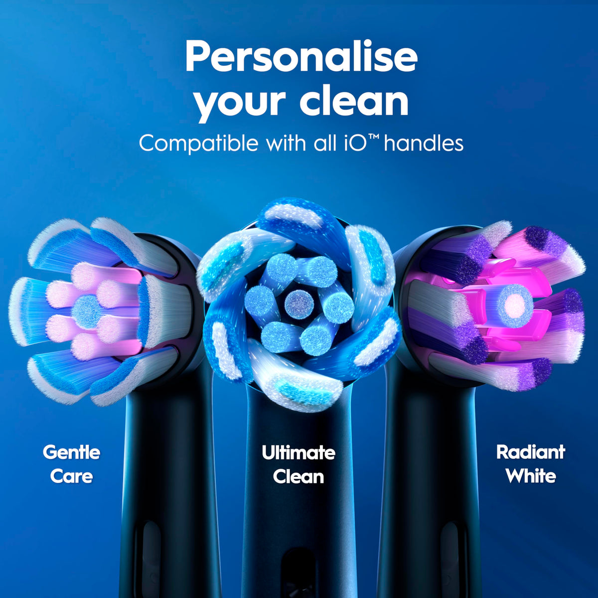 Oral-B iO2 Electric Toothbrush for Adults, Night Black, with Travel Case