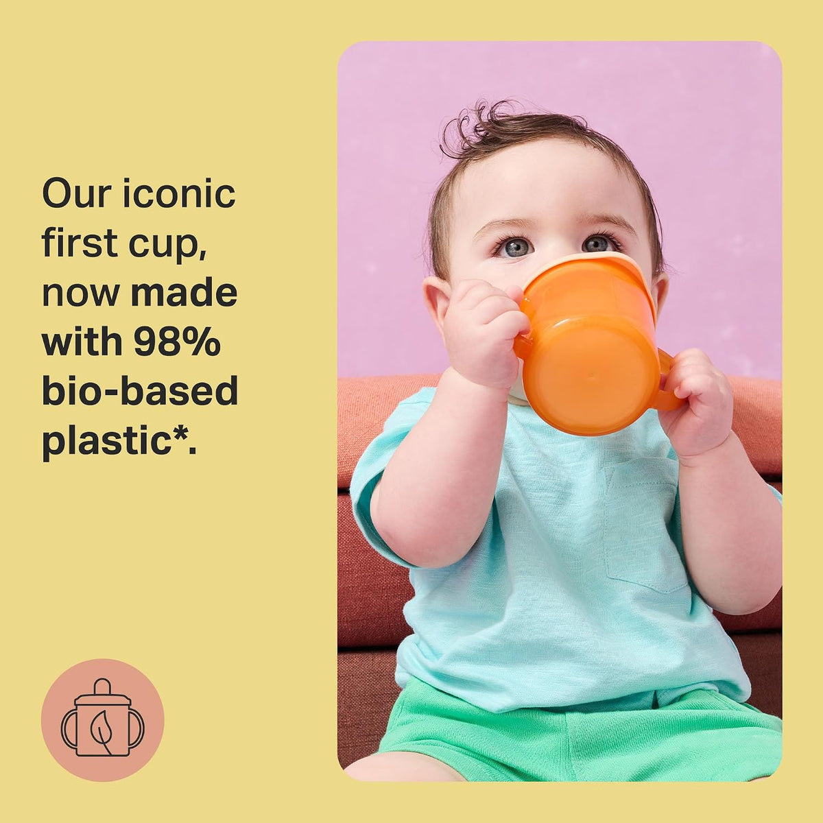 Tommee Tippee First Cup 4m+ Non-Spill, 190ml, Blue.