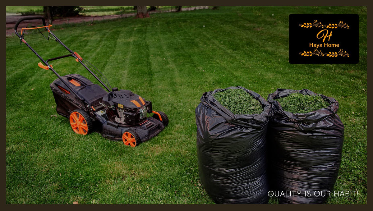 Haya Home 50L 50 Bin Bags Heavy Duty Bin Liners, Black Plastic Refuse Sacks large Garbage Waste Dustbin Bags for Kitchen Home Office DIY Garden from 100% Recycled Material