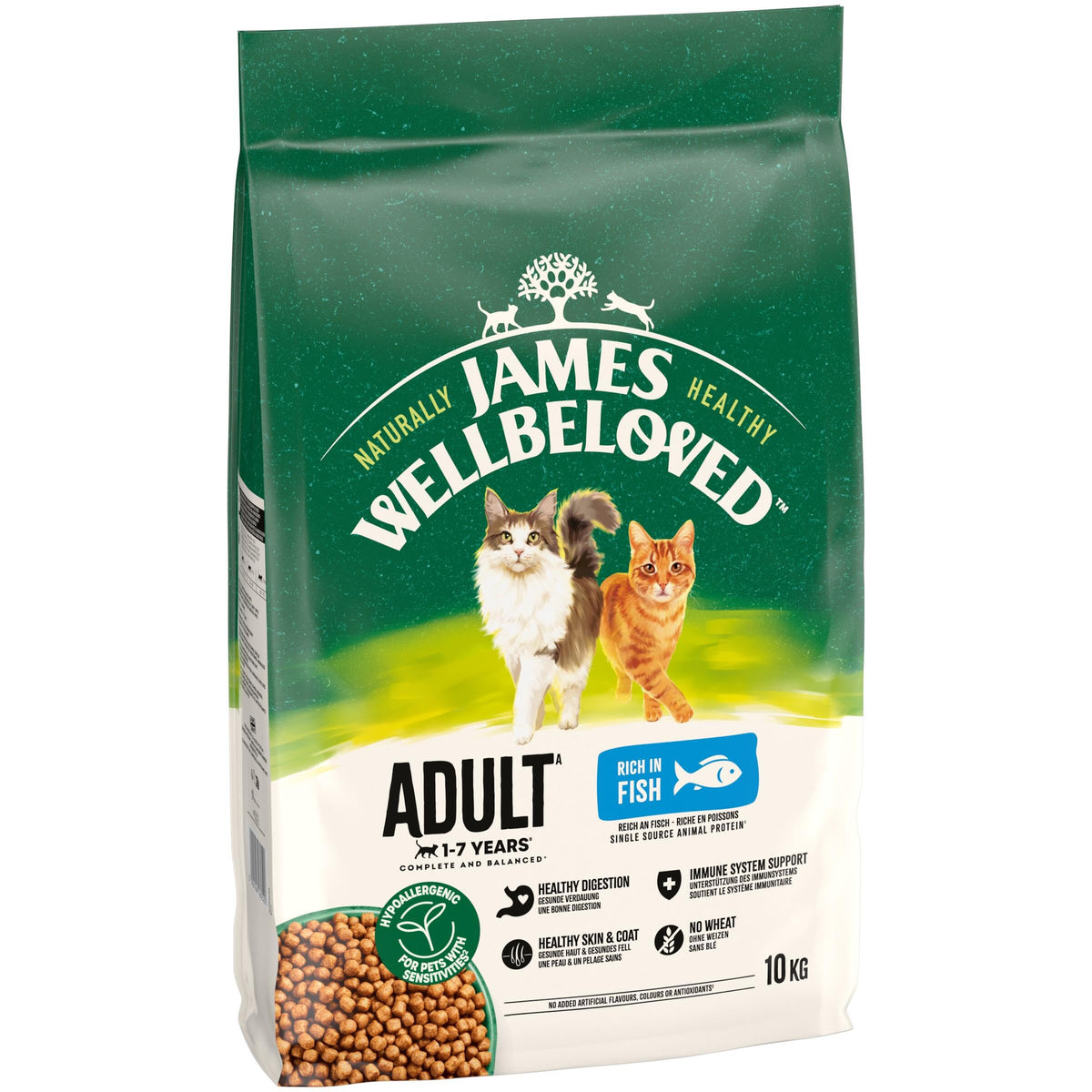 James Wellbeloved Hypoallergenic Dry Cat Food for Adult Cats Turkey 4 kg