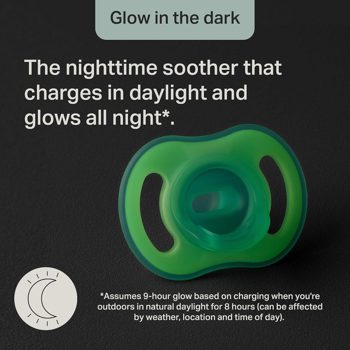 Tommee Tippee Ultra-Light StayPut Night Glow Dummy 6-18m Pack of 2