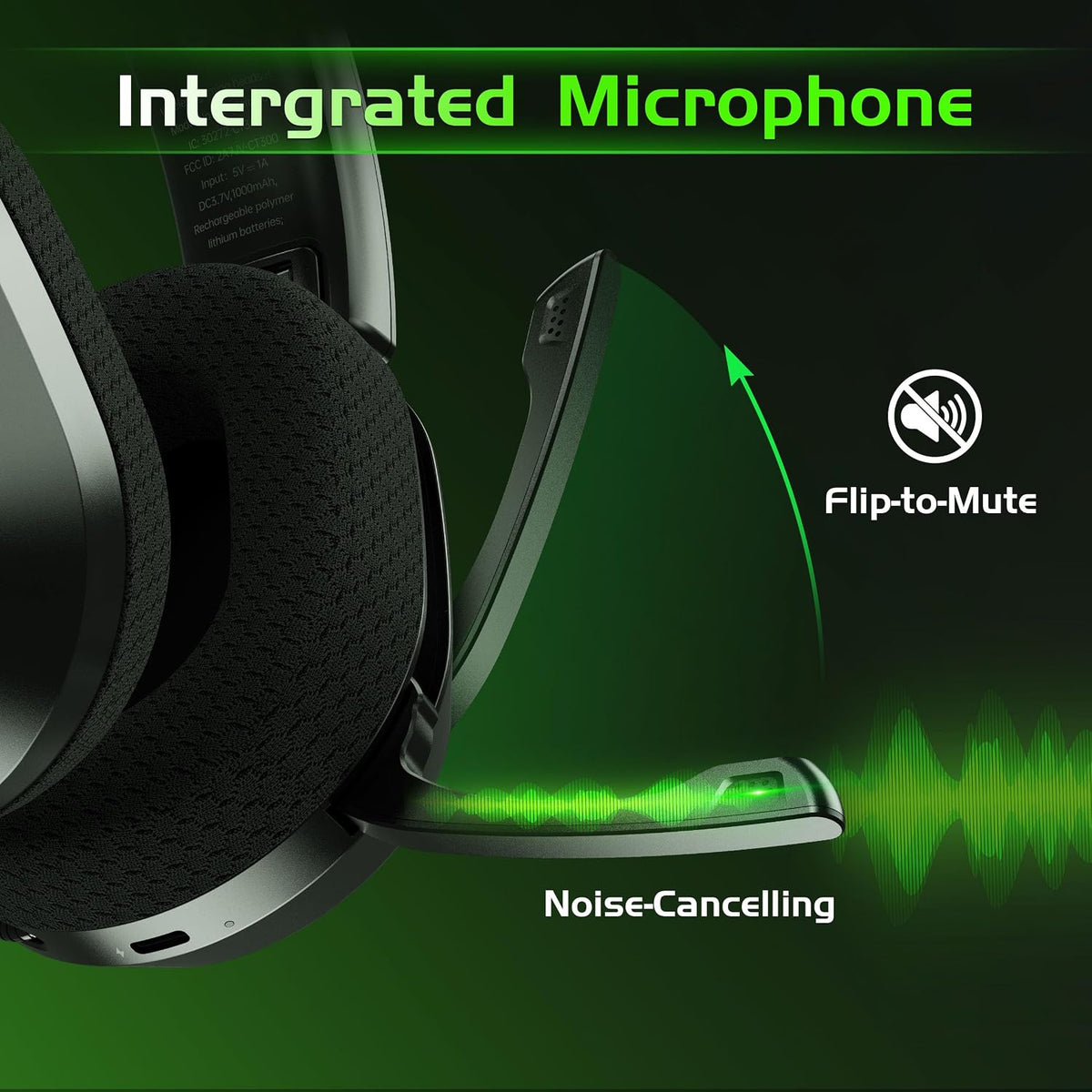 Gvyugke Gaming Headset Wireless for Xbox Series X|S, Xbox One, PS5, PC, Mac