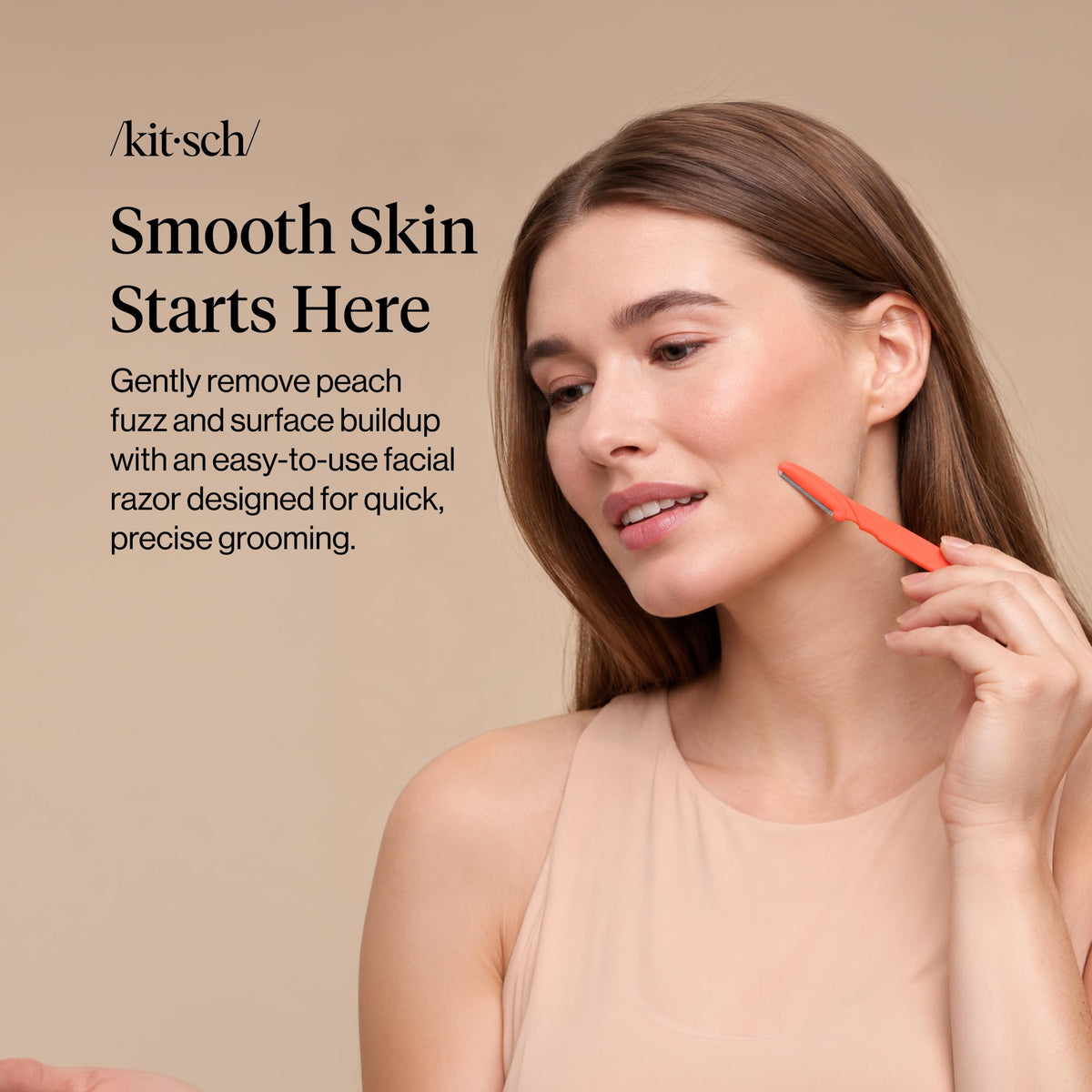 Kitsch Dermaplane Razor for Women Face 12pcs – Terracotta