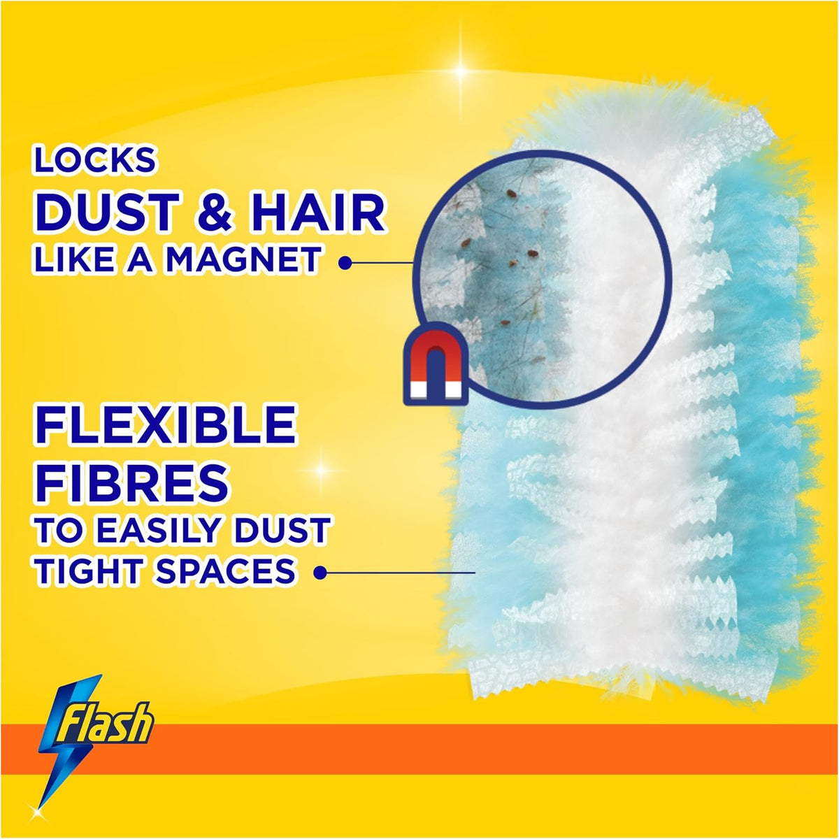 Flash Dust Magnet Duster Starter Kit (1 Handle + 13 Refills)
