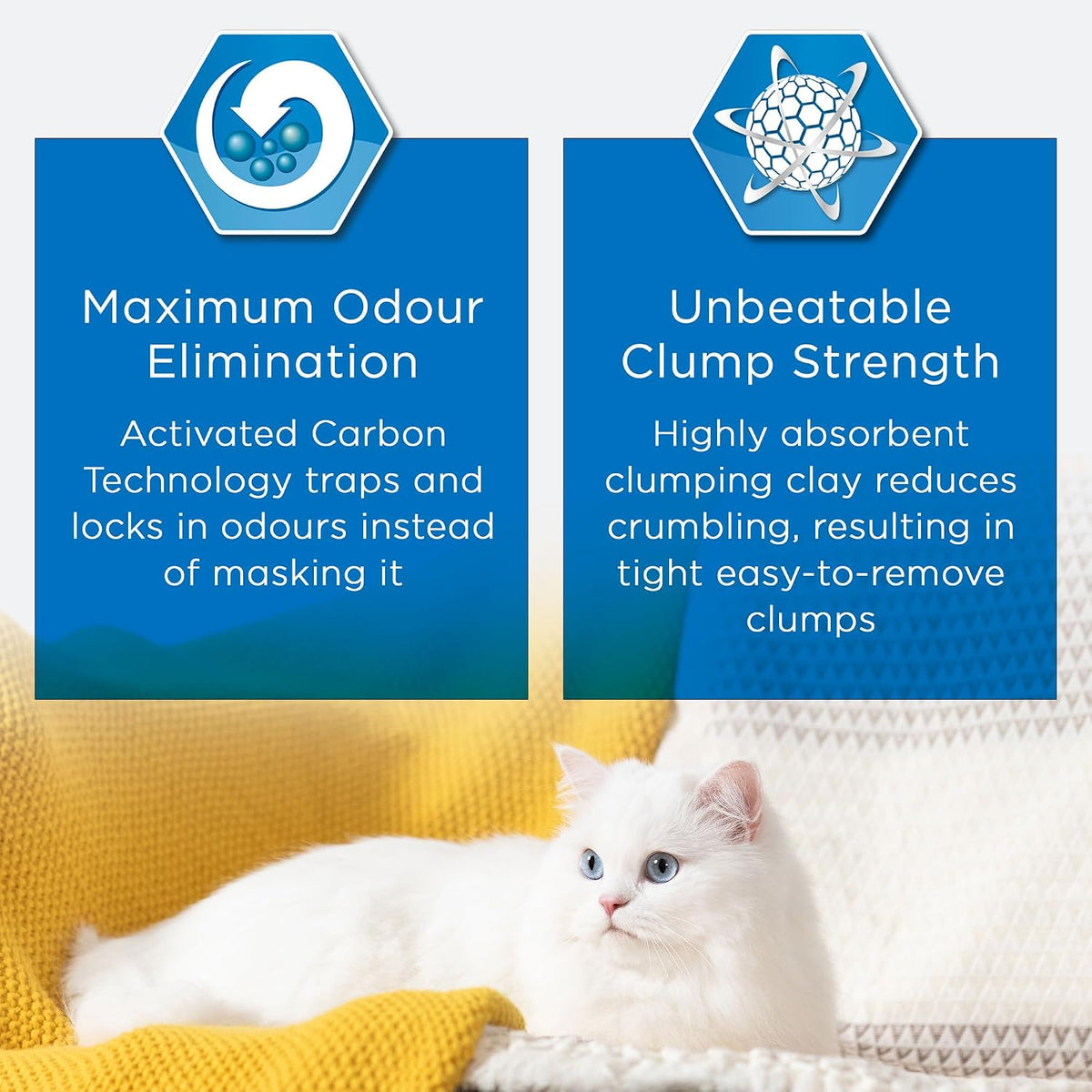 Ever Clean Clumping Cat Litter, Extra Strong Clumping Cat Litter, Unscented, Unbeatable clumping strength, 10L